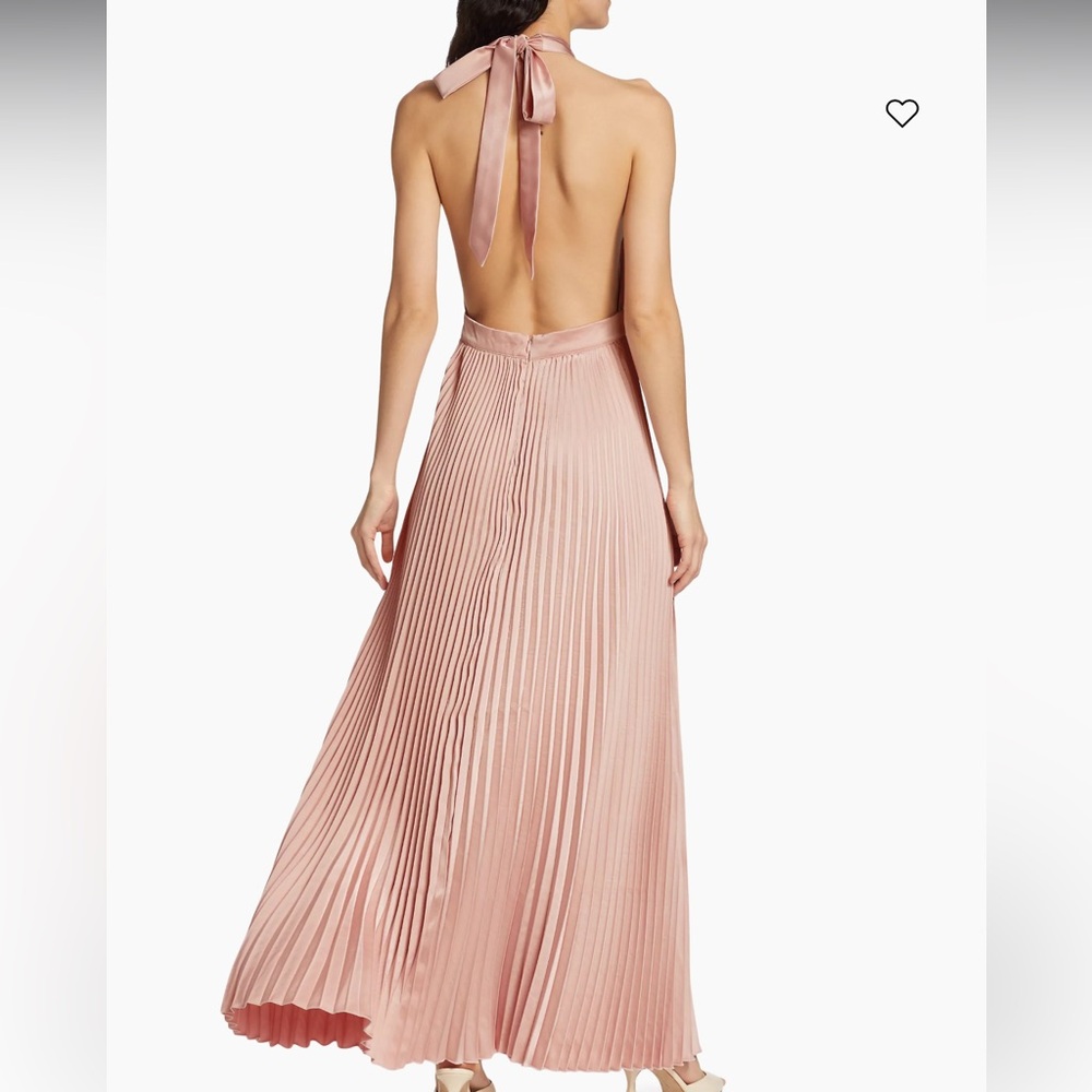 L'Idée Renaissance Pleated Open-Back Gown - Picture 4 of 5